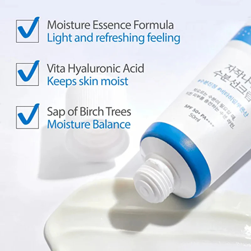 Round Lab – Birch Juice Moisturizing Sun Cream SPF50+ PA++++ – Moisturizing SPF Cream – 50 ml