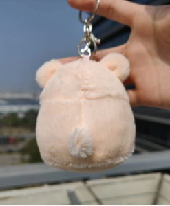 Roze konijntje sleutelhanger