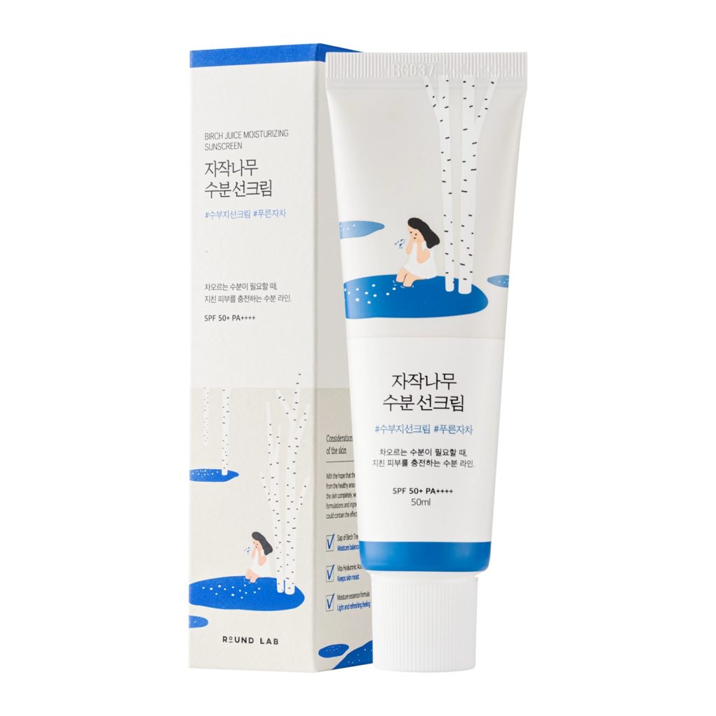 Round Lab – Birch Juice Moisturizing Sun Cream SPF50+ PA++++ – Moisturizing SPF Cream – 50 ml