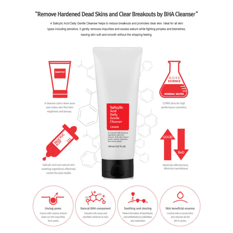 Cosrx Salicylic Acid Daily Gentle Cleanser
